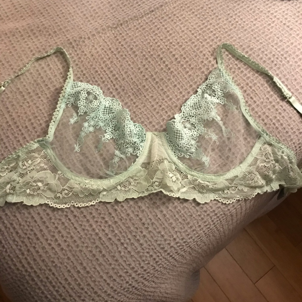 Mint green bralette